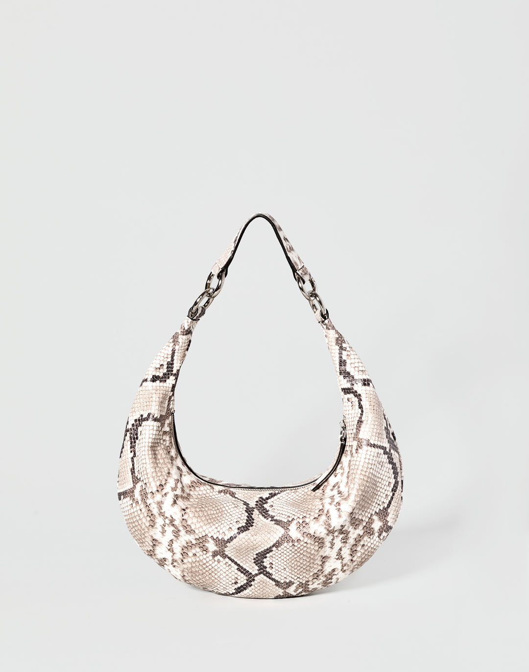 HYER GOODS convertible python crossbody hobo crescent bag Piccola ring bag #color_python-no-2