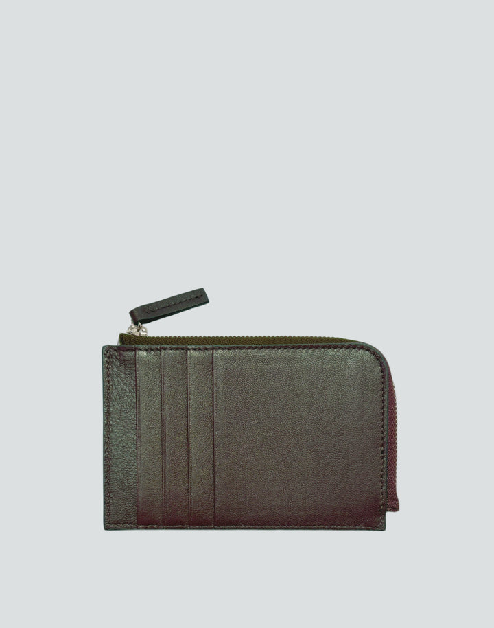 Hyer Goods_Piccolo Zipper Card Wallet Italian Leather_Olive-green#color_olive