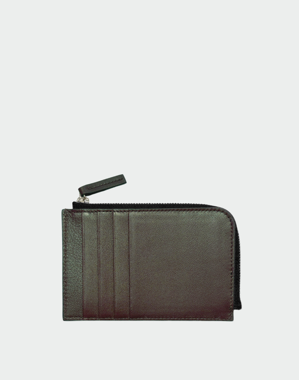 Hyer Goods_Piccolo Zipper Card Wallet Italian Leather_Olive-green#color_olive