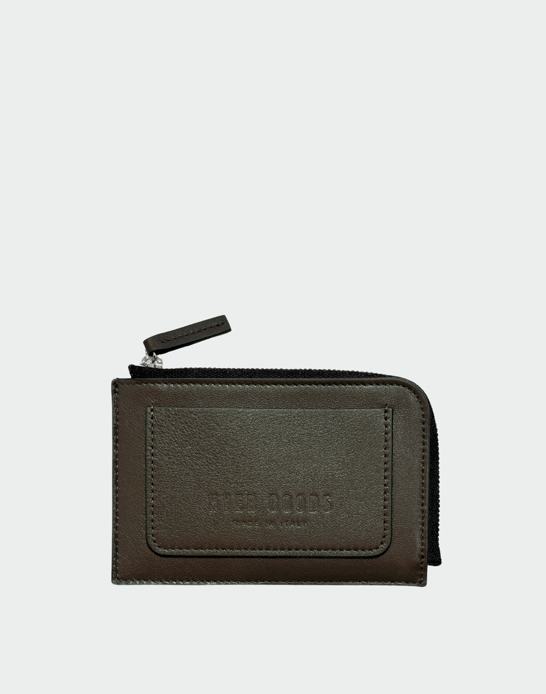 Hyer Goods_Piccolo Zipper Card Wallet Italian Leather_Olive-green#color_olive