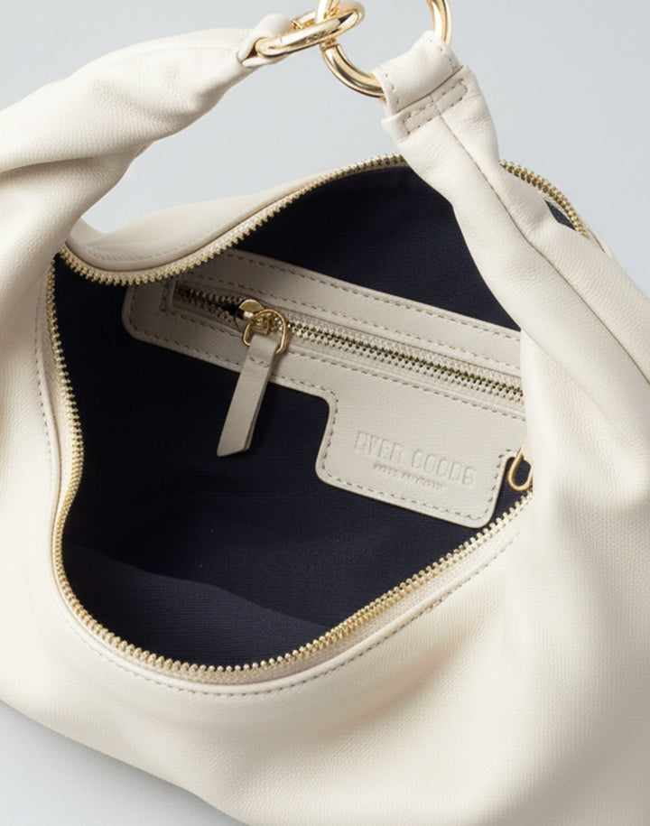 hyer goods ring bag convertible leather hobo bag#color_off-white