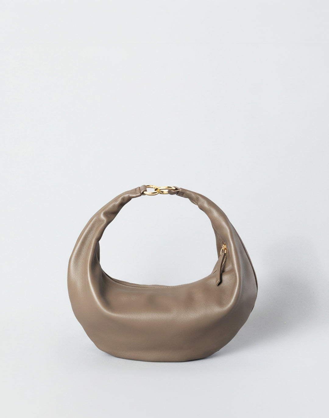 hyer goods ring bag convertible leather crescent bag#color_taupe