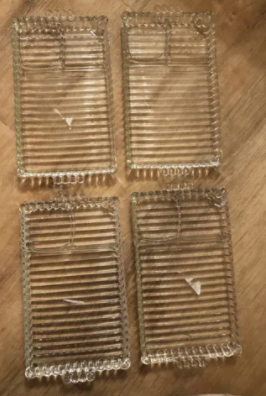 Crystal Tray with sections