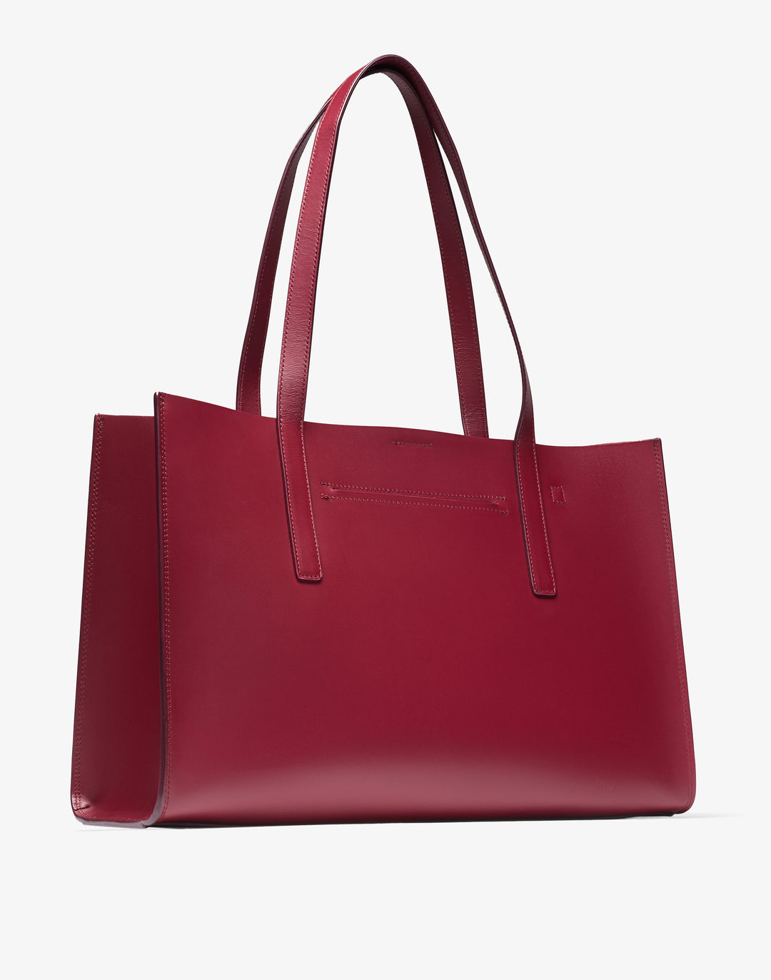 HYER GOODS Tolentino Tote in Burgundy #color_burgundy