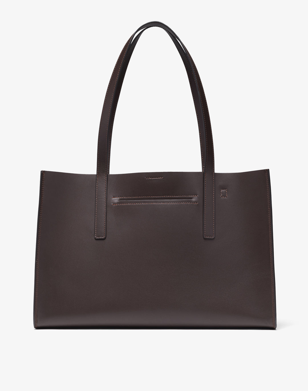 HYER GOODS Tolentino Tote in Dark Chocolate Brown #color_dark-chocolate