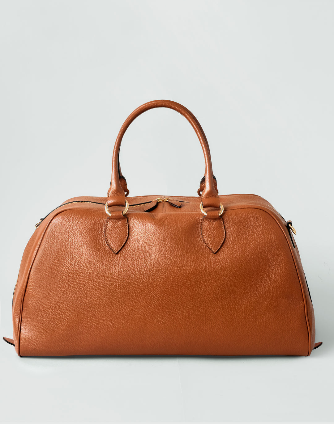 HYER GOODS La Via Italian Leather Weekender Bag