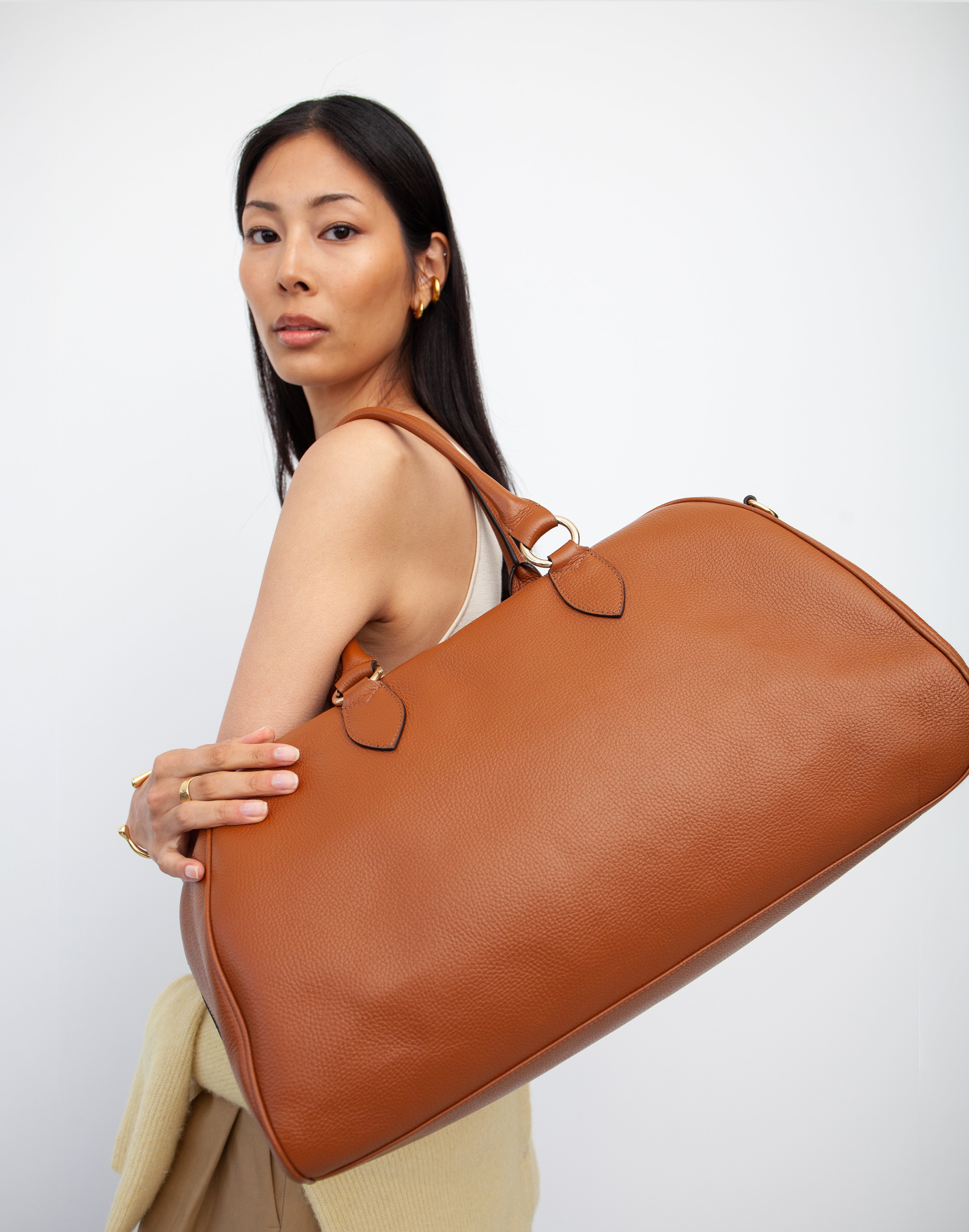 バッグ LORINZA Leather Weekender Bag 2way 2863 La Via Italian Leather Weekender Bag | Luxury Travel Bag Made in