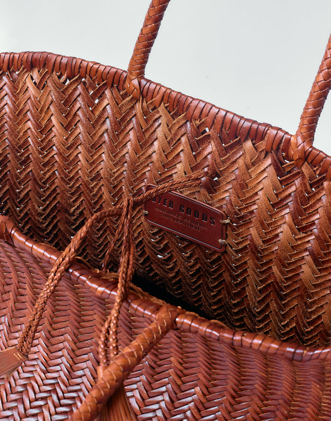 The Mercato Woven Leather Tote Bag
