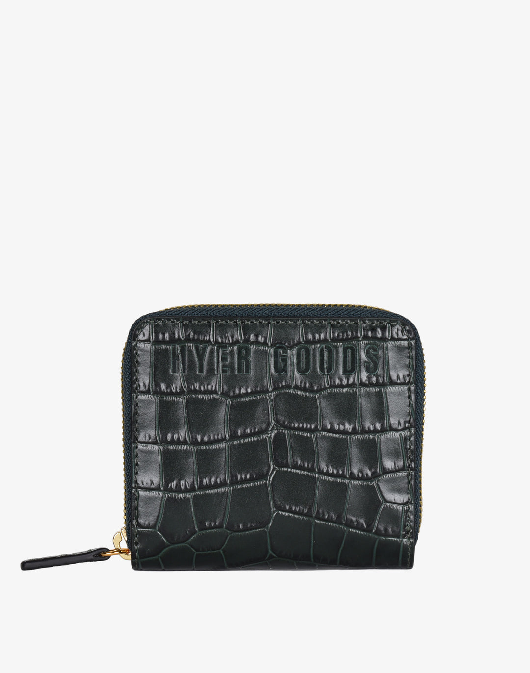compact zip wallet - black