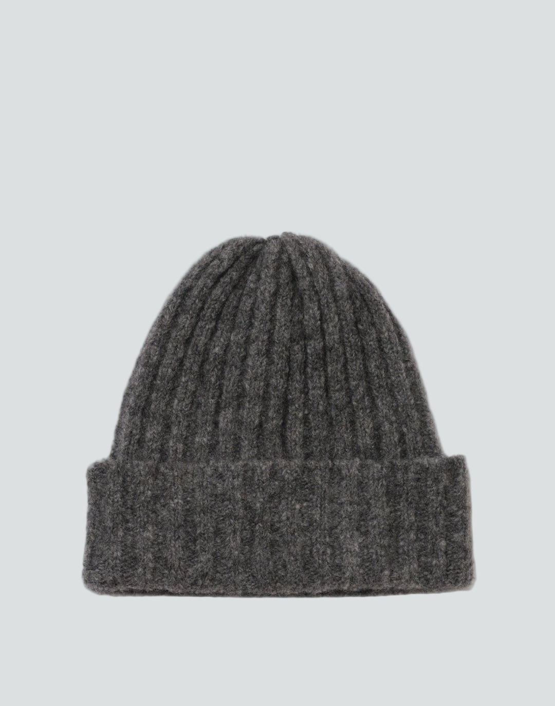 hyer goods alpaca wool rib beanie-grey