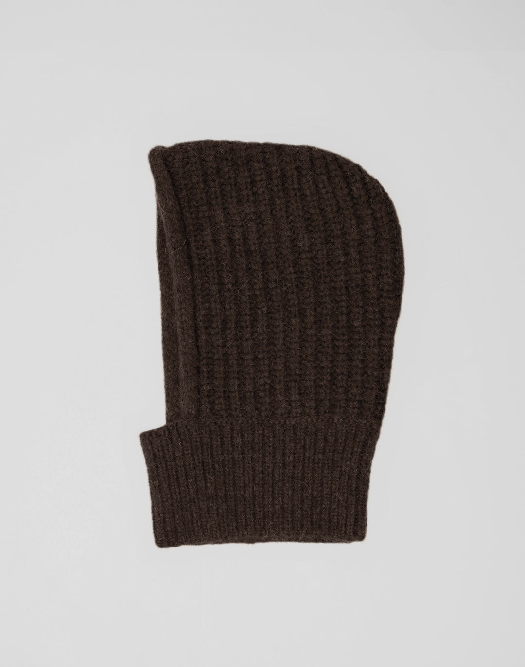 HYER GOODS chunky alpaca wool balaclava #color_brown