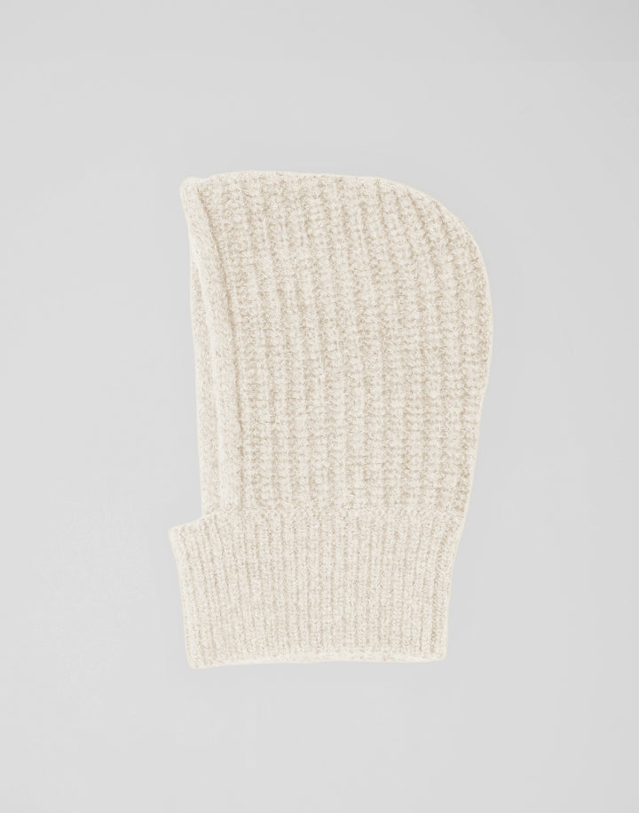 HYER GOODS chunky alpaca wool balaclava #color_cream