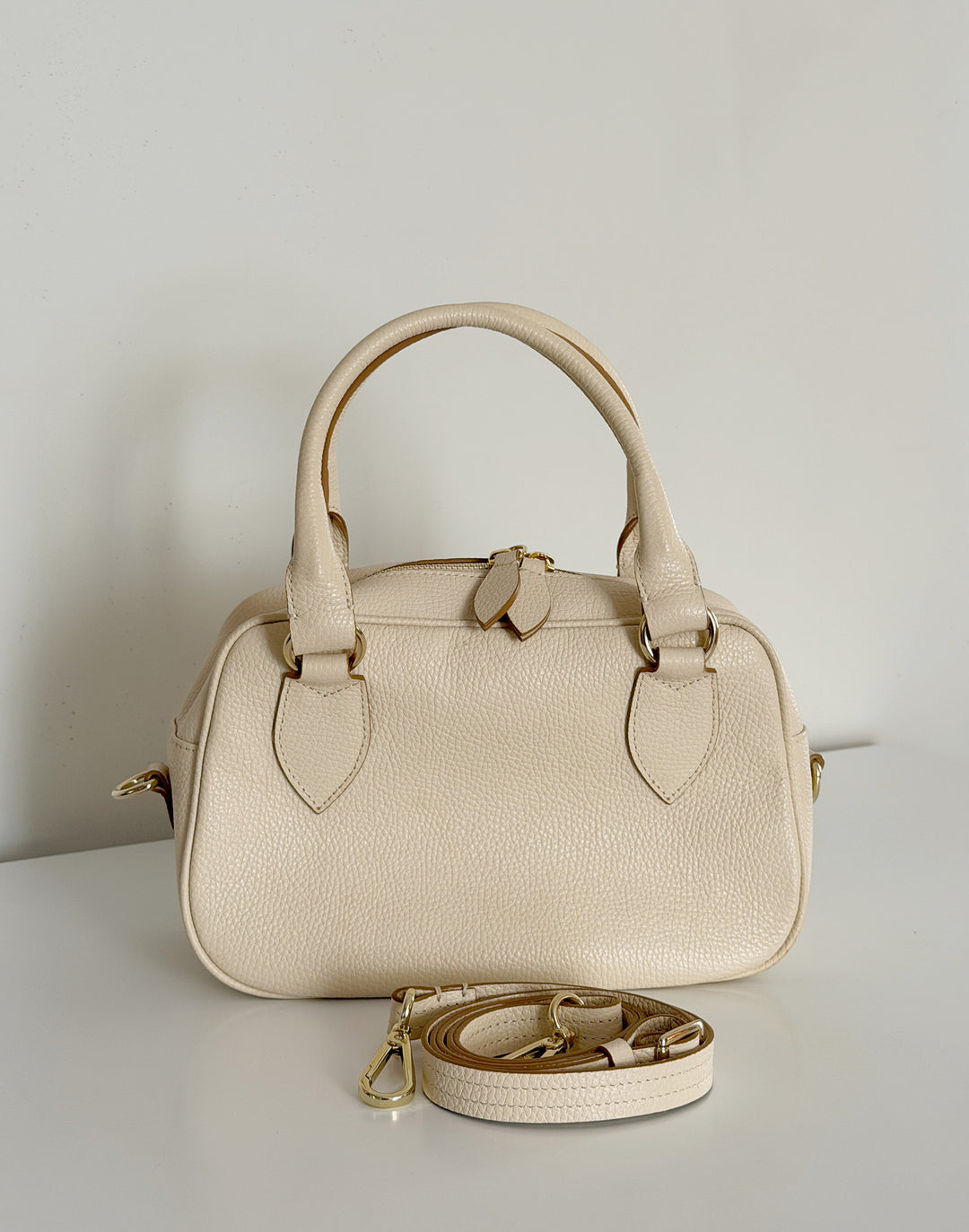 cream top handle bag #color_off-white
