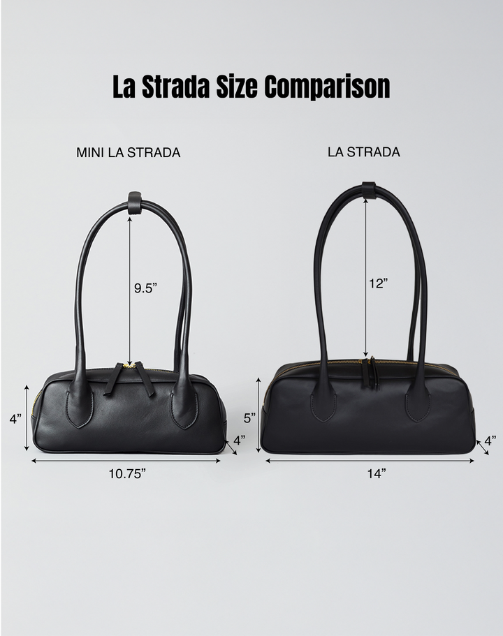 HYER GOODS Mini La Strada East West Bag #color_black-silver