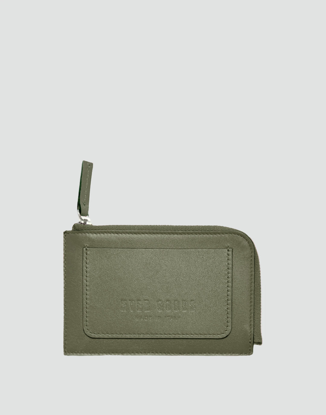 Hyer Goods_Piccolo Zipper Card Wallet Italian Leather_Olive-green#color_olive