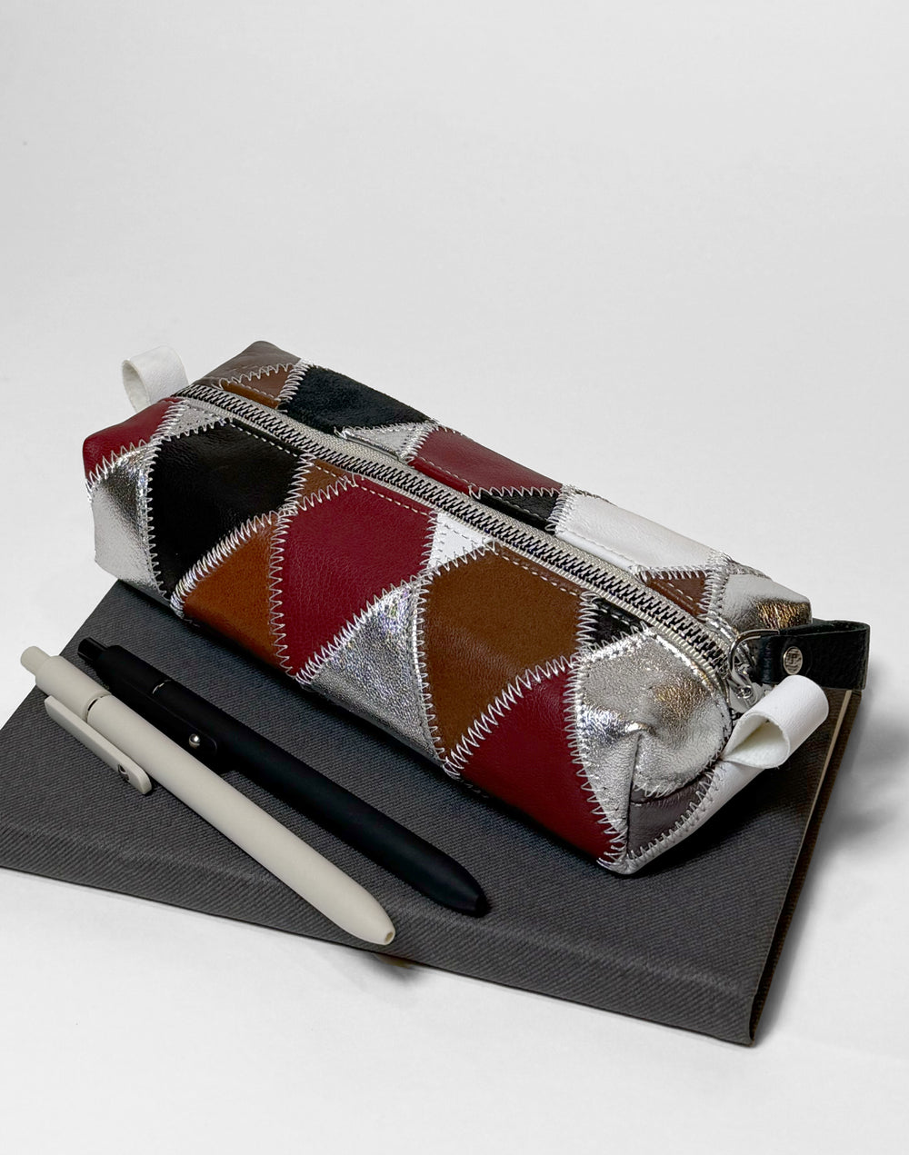 hyer goods x claire akkan upcycled  patchwork pencil case #color_patchwork