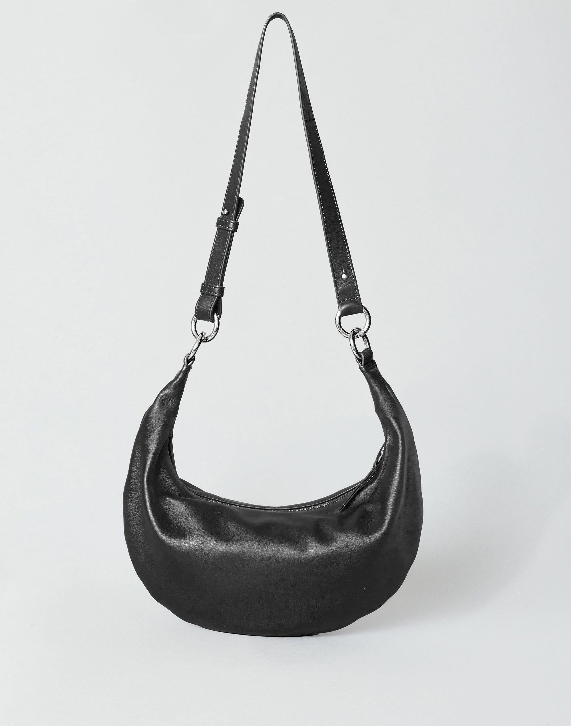 The Piccola Ring Bag | A Convertible Leather Crescent Bag | HYER