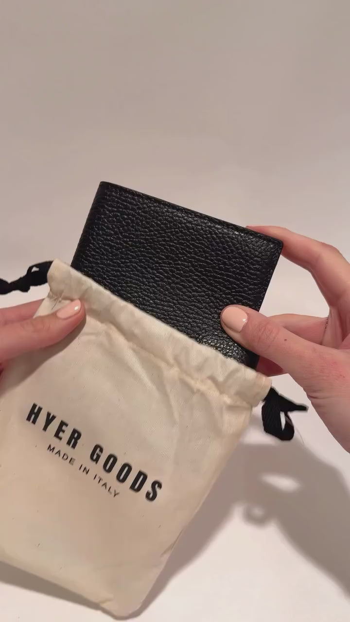 HYER GOODS Il Viaggio Tumbled Leather Travel Passport Wallet #color_burgundy