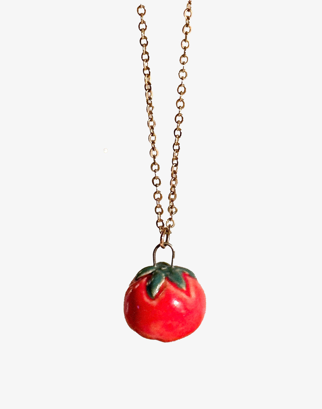 juice ceramics tomato charm necklace #style_🍅