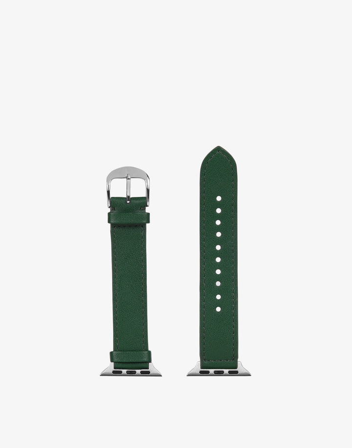 Hyer Goods recycled leather Apple Watch Band green #color_green