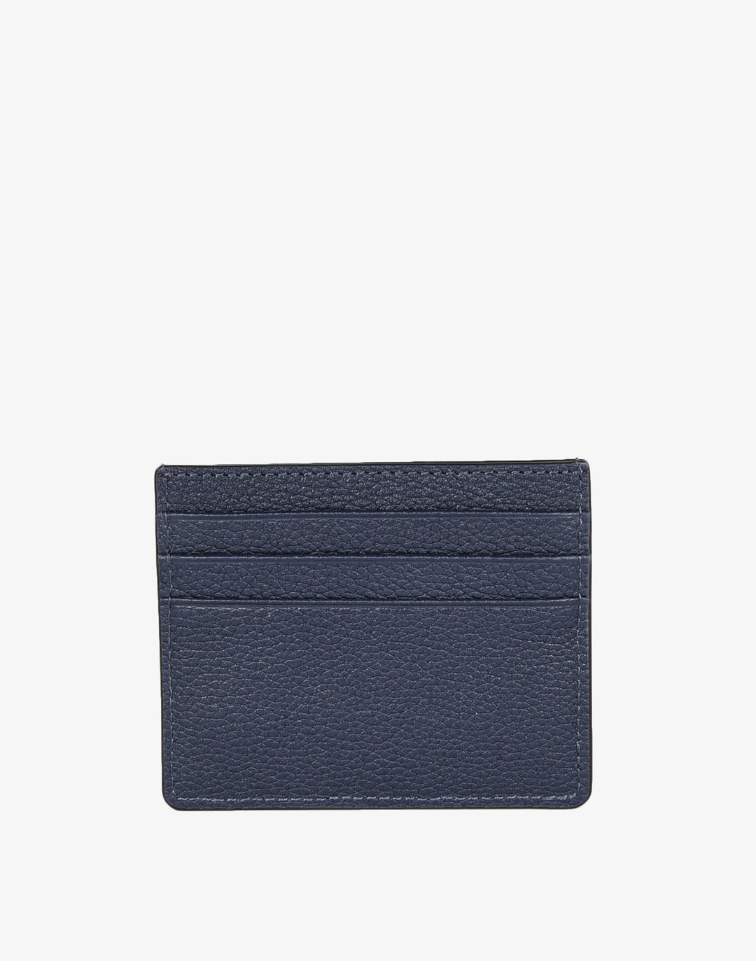 recycled leather card holder navy#color_navy-blue