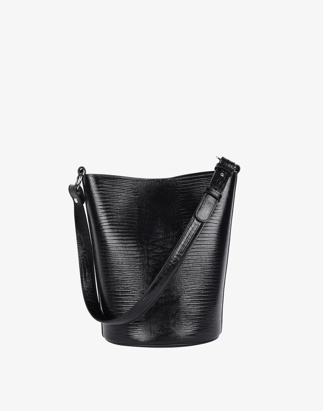 HYER GOODS - Mini Shoulder Bag Black Glazed Buffalo – Verte Mode