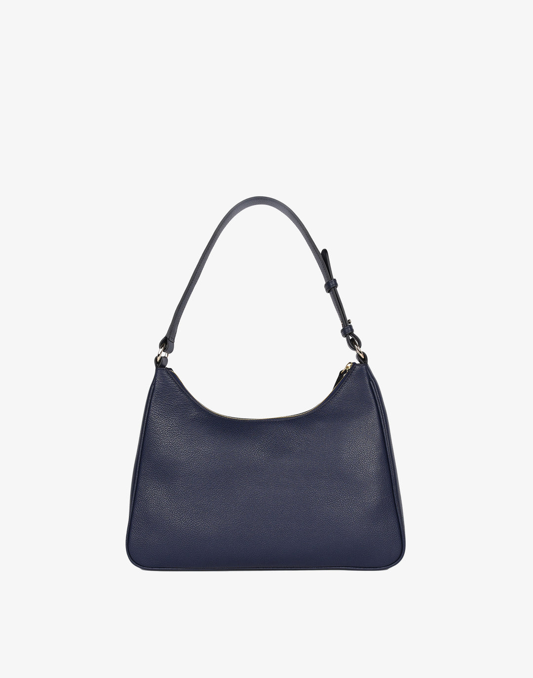 hyer goods recycled leather hobo shoulder bag navy blue#color_navy-blue