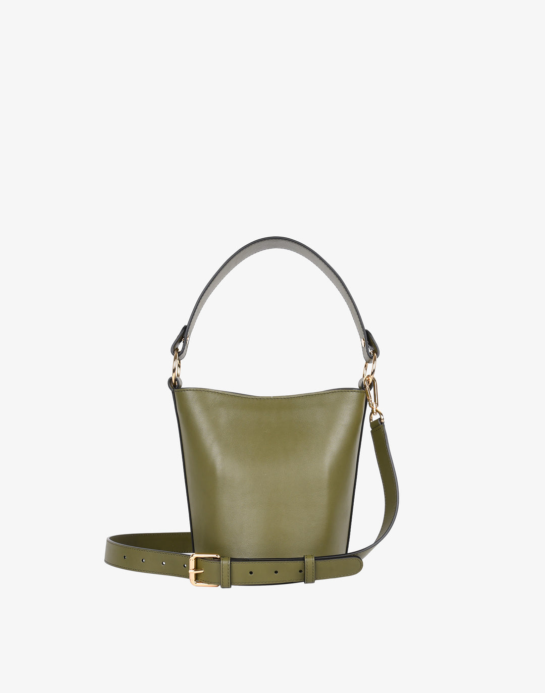 Coach - Cream & Lime Green Colorblocked Saddle-Style Convertible
