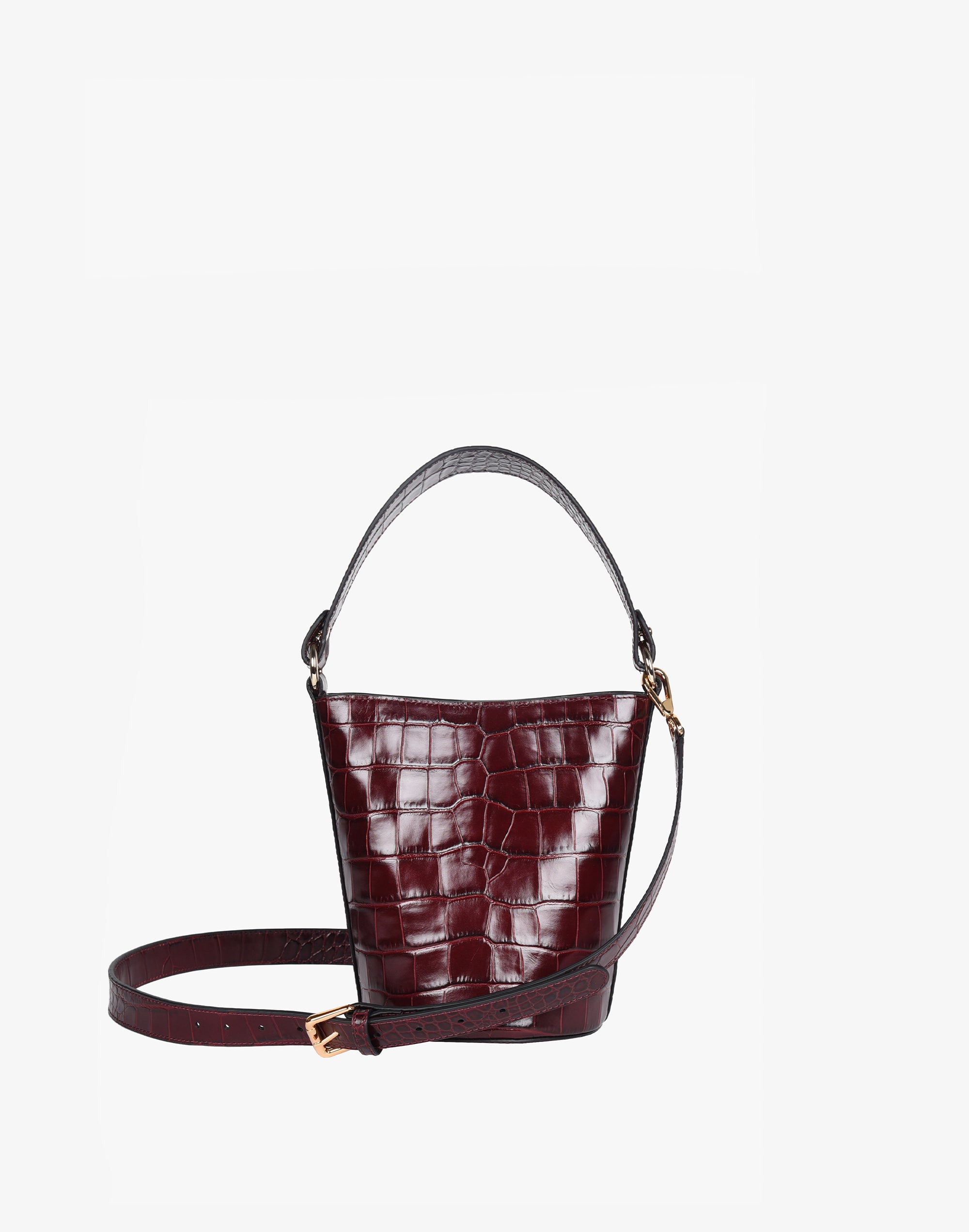 Mini bissett leather bucket bag deals