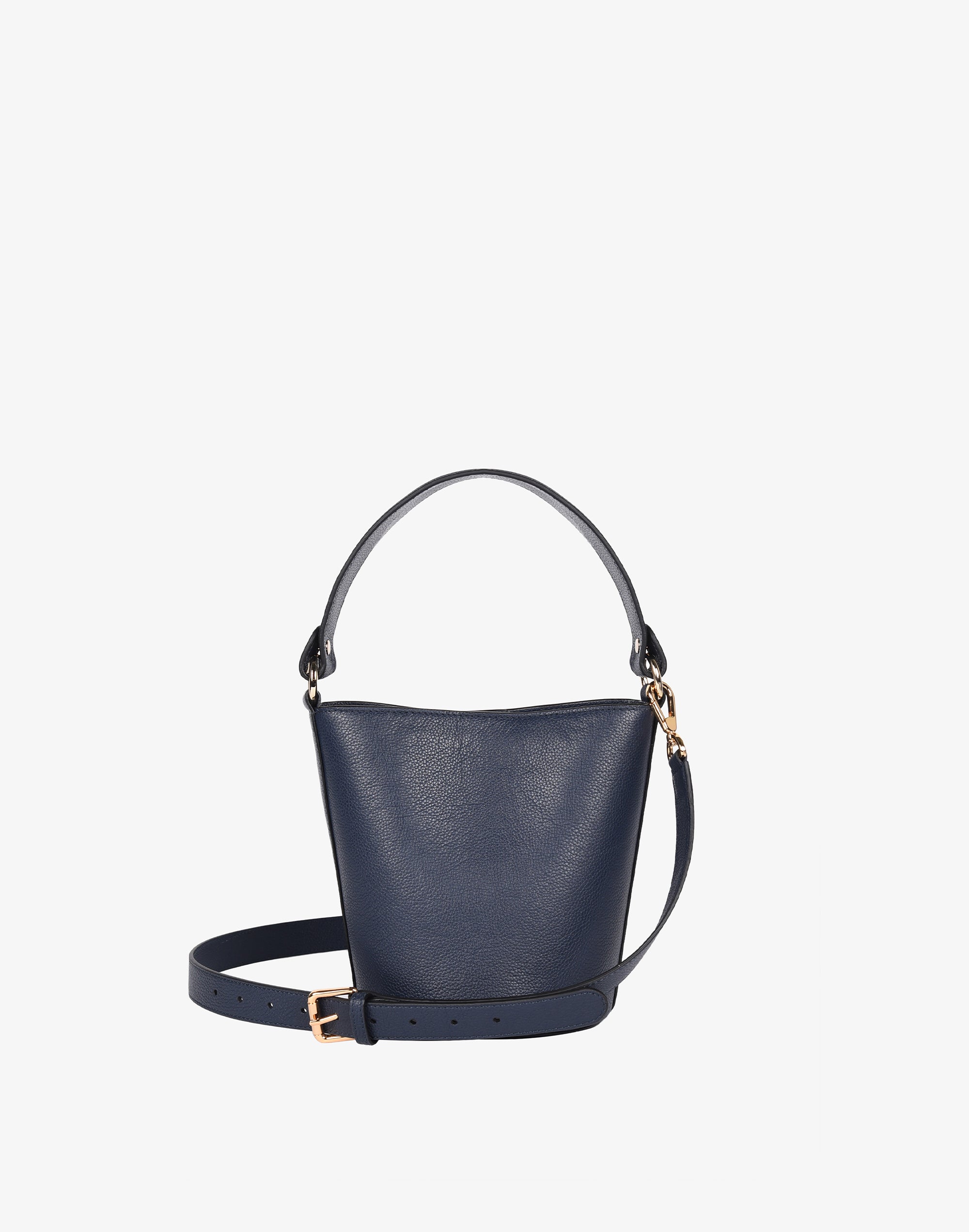Hyer Goods Luxe Mini Bucket Bag Black Lizard