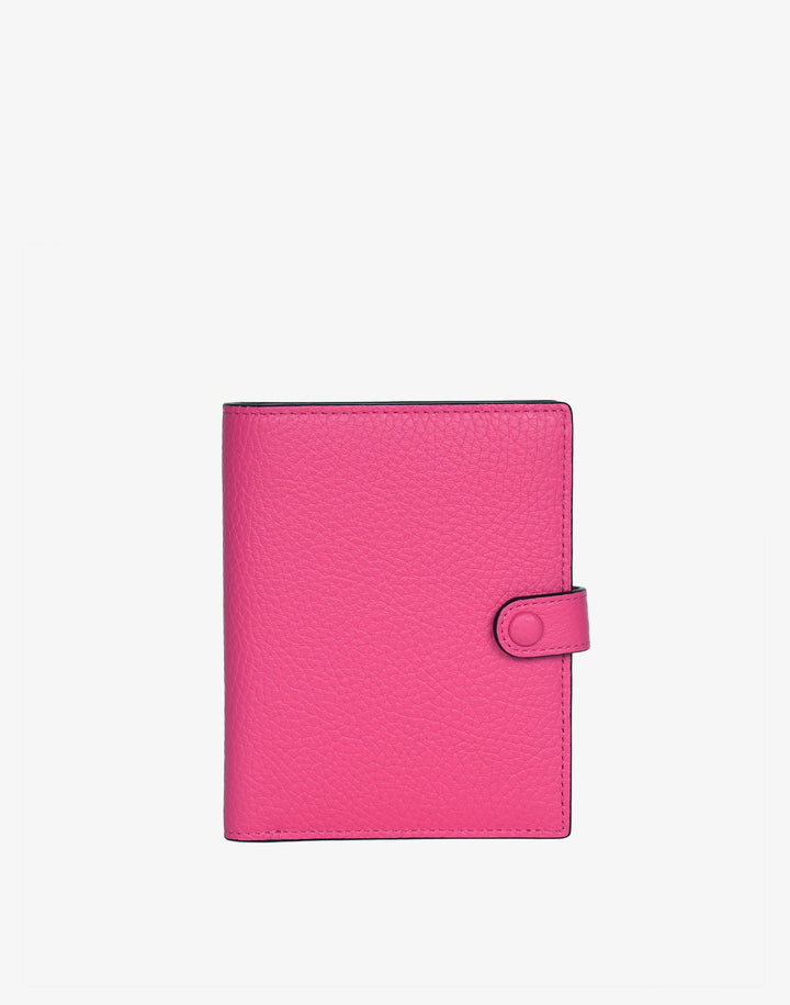 hyer goods recycled leather travel passport wallet fuchsia pinky#color_fuchsia